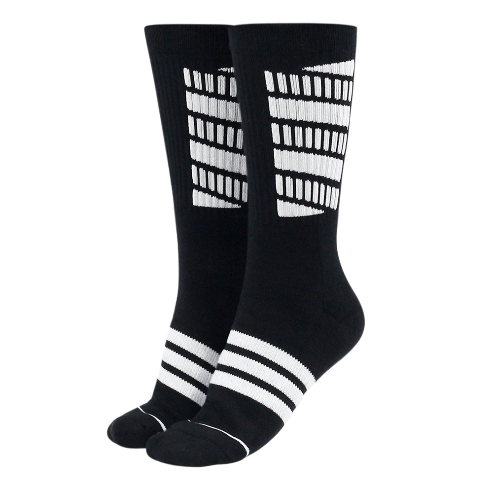 Men Crew Socks Thick Towel Socks Male Combed Cotton Basketbal Compression Socks